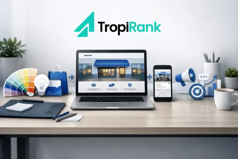 Esquema del orden correcto para digitalizar un negocio local: Google Business, web sencilla, imagen profesional y marketing digital